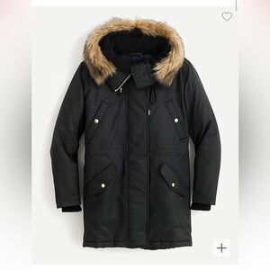 J Crew Perfect Winter Parka size S Dark Moss